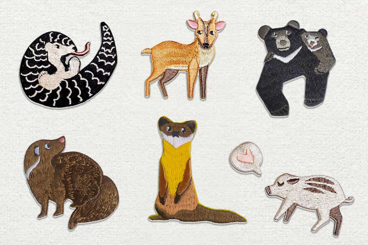 動物繡片