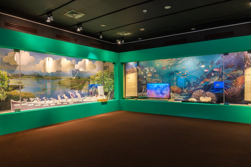 自然共生生態嚮艷特展生態共融區：即時影像